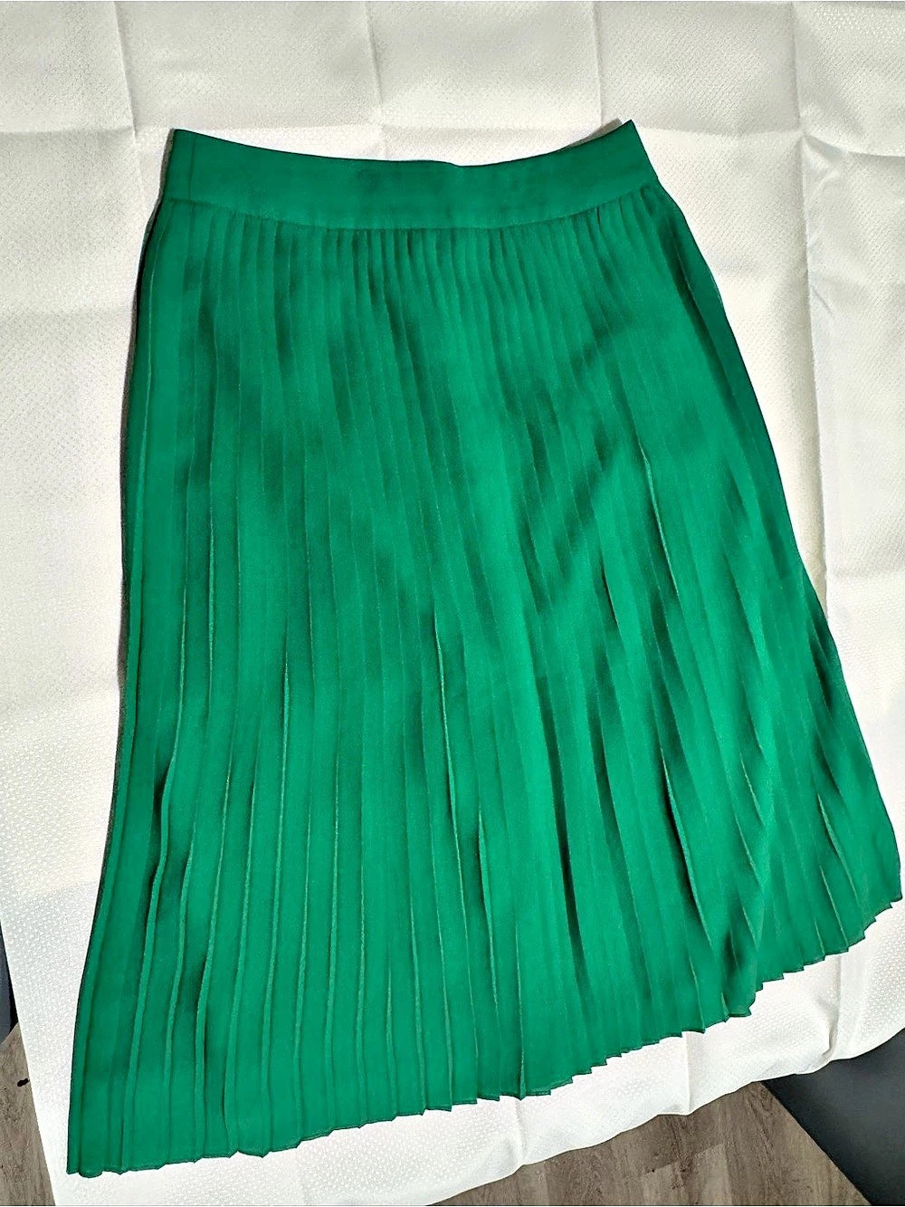 J.Crew Pleated Midi Skirt Green Size 6